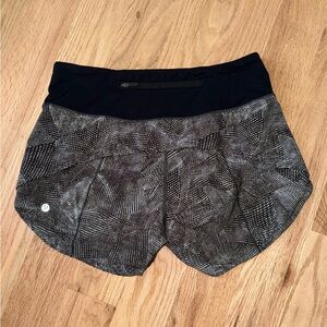 Lululemon 4” Speed Up Short Long Updated Fit Velocity Mesh Island Mist Black 4